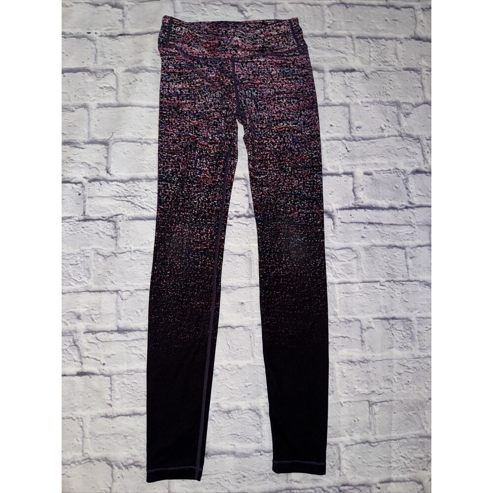 Athleta Girls High Rise Chit‎ Chat Tights Full Length Ombré Black L 12